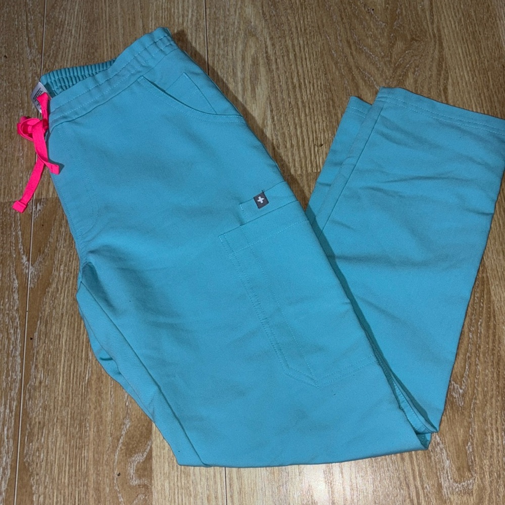 Blue figs pants